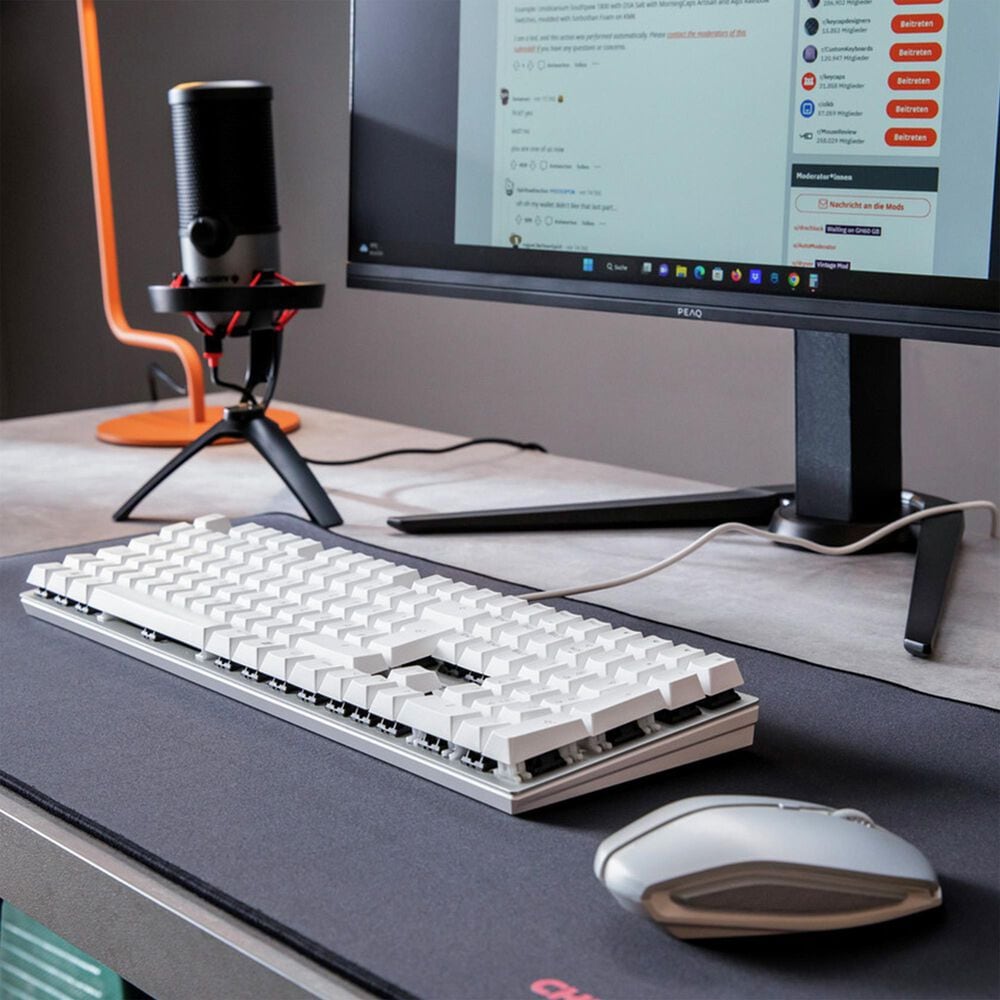 Cherry KC 200 MX Mechanical Office Keyboard in White, , large