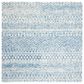 Safavieh Micro-Loop MLP502M 7" Square Blue and Ivory Area Rug, , large