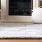 Safavieh Micro-Loop 2"3" x 11" Ivory and Blue Runner, , large