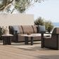 Ebel Outdoor Furniture Corte Outdoor Padded Sofa in Hazel and Cocoa, , large