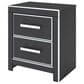 Ashley Zuraleus 2-Drawer Night Stand in Matte Black and Chrome, , large