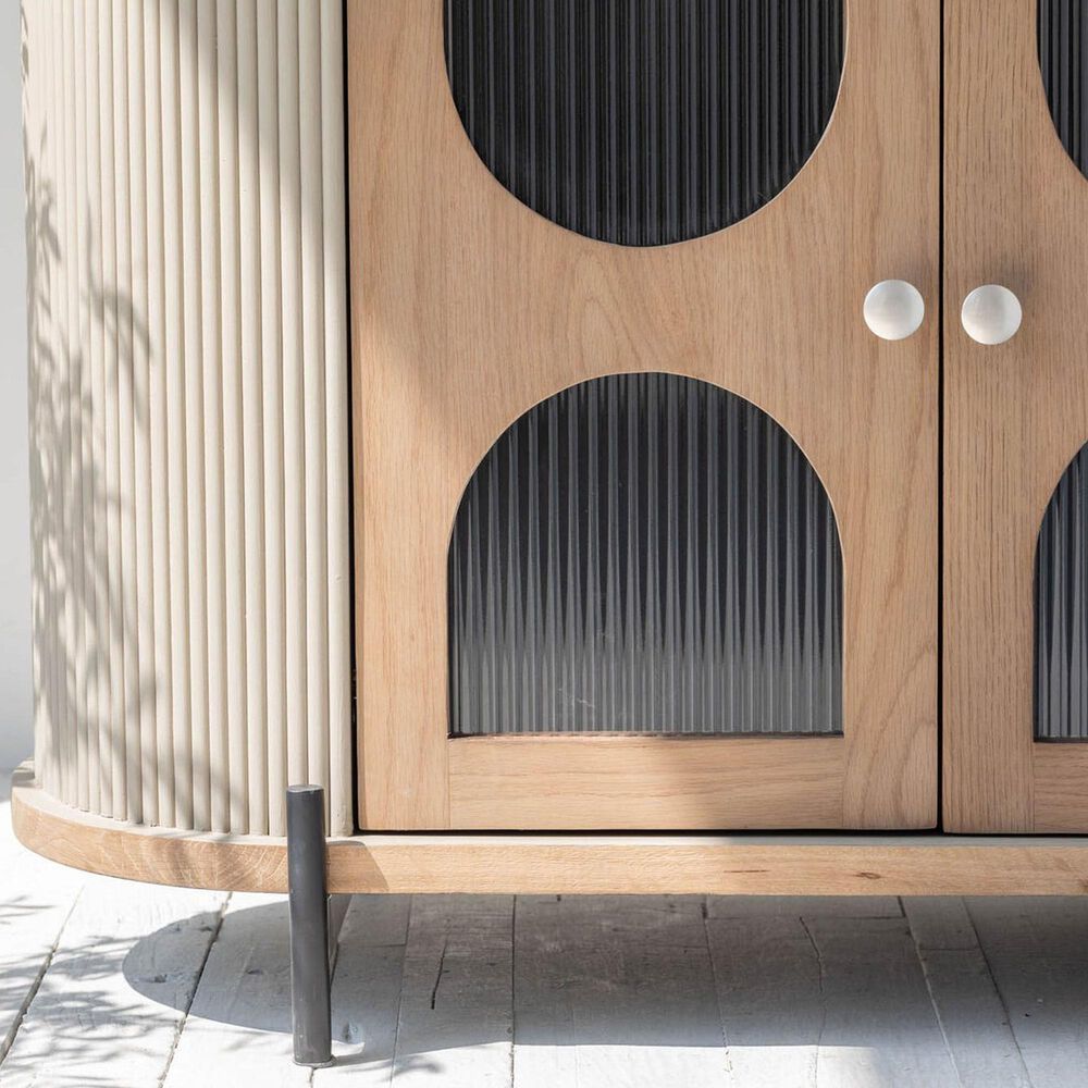 37B Colosseo Sideboard in Natural, Grey, Dark Blue and Black, , large