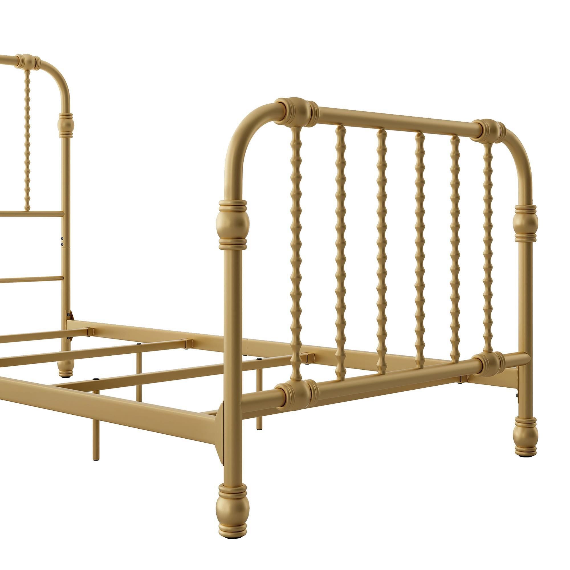 Furniture of America Wren Twin Spindle Kids Bed in Gold