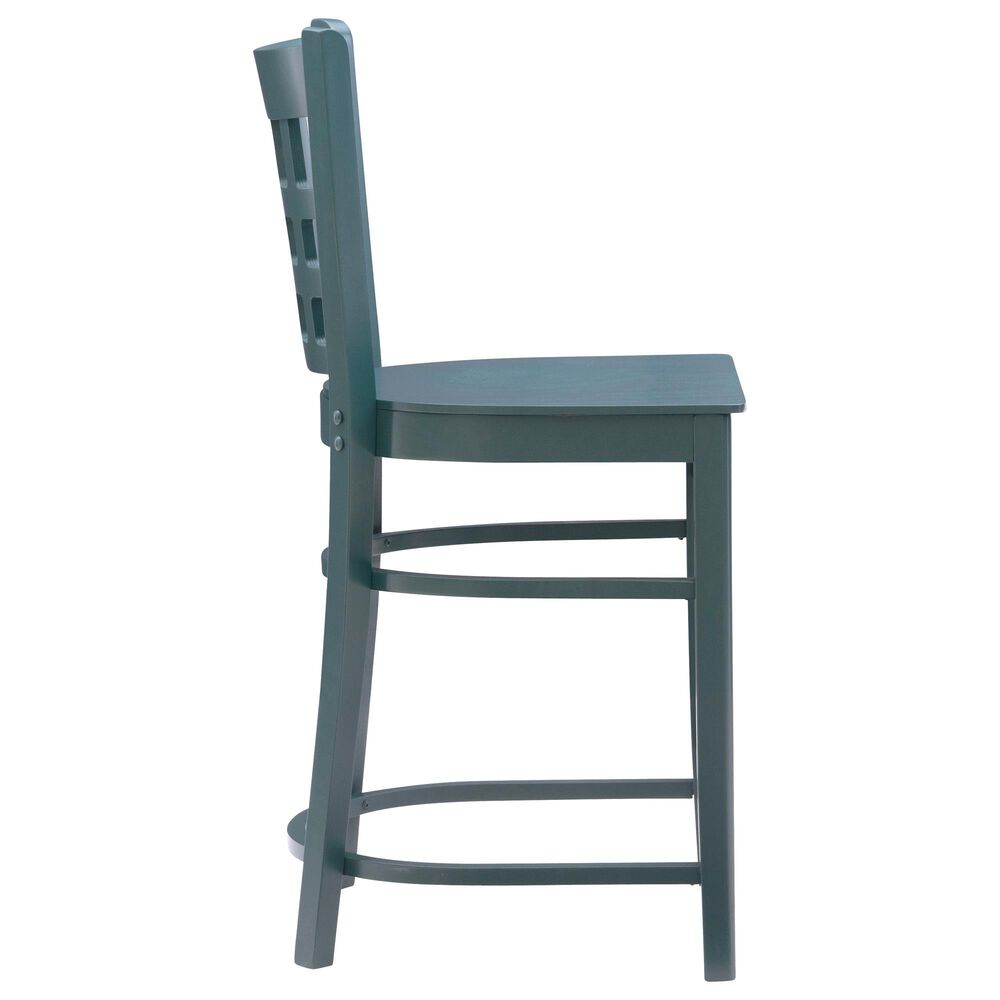 Linon Home Decor Lola Counter Stool in Hunter Green, , large