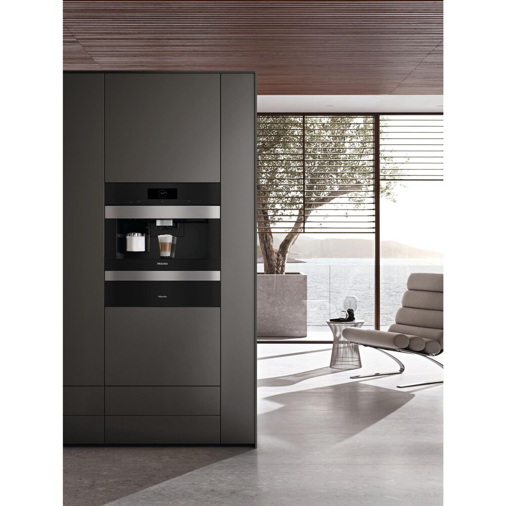 Miele 2.7L Built-In Coffee Machine with DirectWater in Black and Stainless Steel, , large