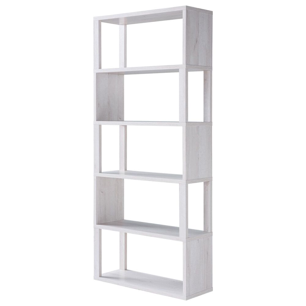 Furniture of America Bingham Bookcase in White Oak, , large