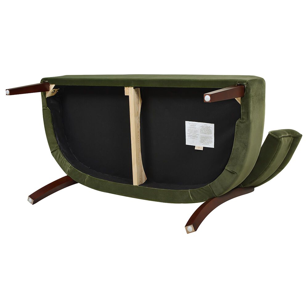 Jennifer Taylor Home Jared Settee in Olive Green NFM