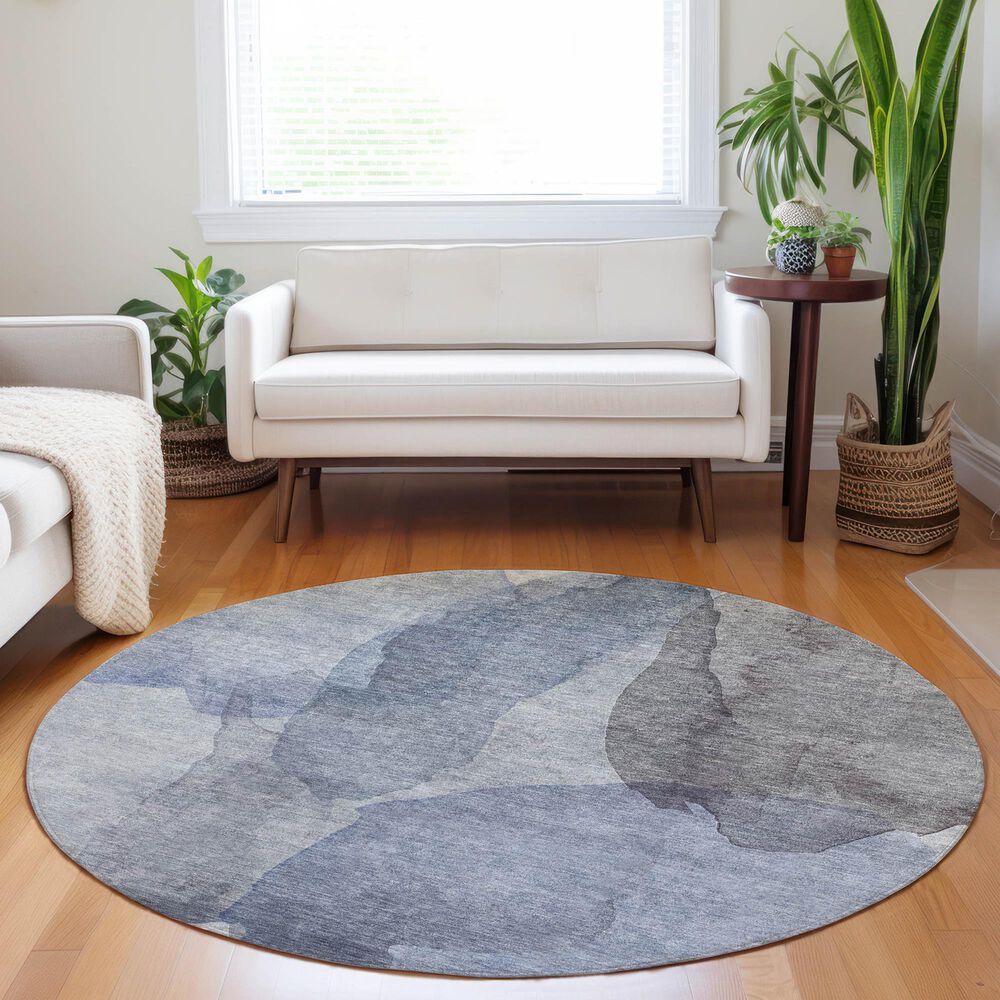 Dalyn Rug Company Ravenna RN12 8&#39; Round Blue Area Rug, , large