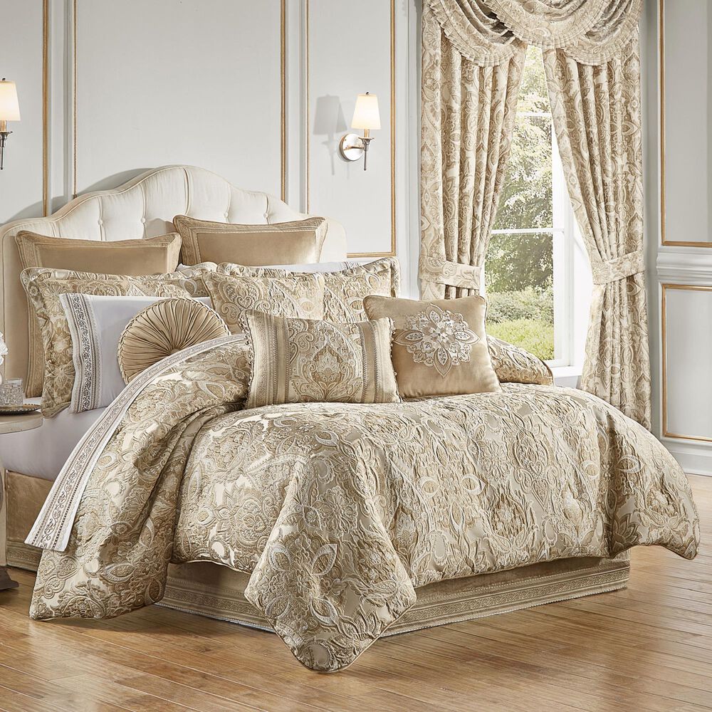 J. Queen New York Sandstone 4-Piece King Comforter Set in Beige, , large