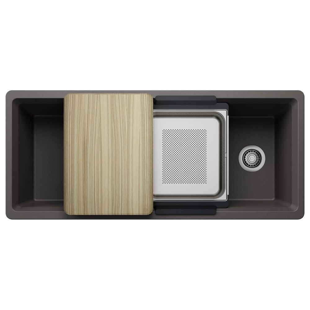 Blanco Inteos 45&quot; Undermount Single Bowl Kitchen Sink in Cinder, , large