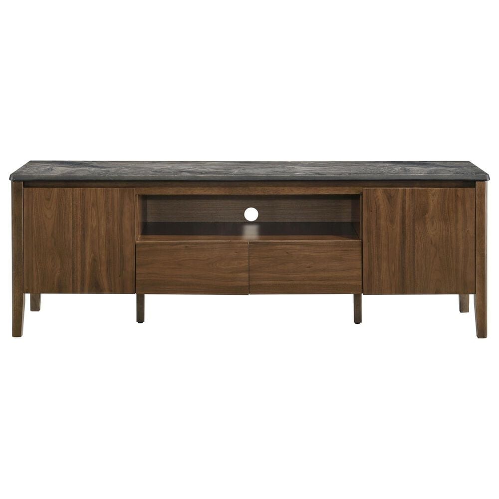 Coaster Bradley 63" SmartTop TV Stand in Smokey Grey and Dark Brown, , large