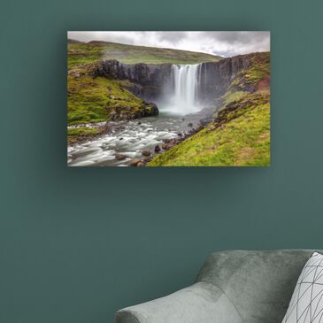 Timberlake Pierre Leclerc "Gufufoss" 30" x 47" Canvas Art, , large