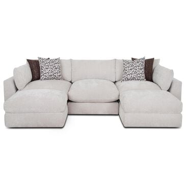 Moore Furniture Pollock 5-Piece Stationary Symmetrical Sectional in Linwood Linen, , large