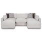 Moore Furniture Pollock 5-Piece Stationary Symmetrical Sectional in Linwood Linen, , large
