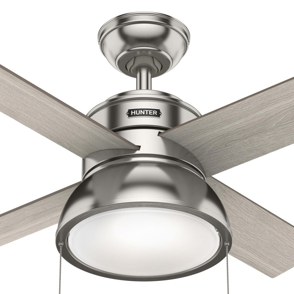Hunter Loki 36&quot; Ceiling Fan with LED Lights in Brushed Nickel, , large