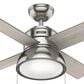 Hunter Loki 36" Ceiling Fan with LED Lights in Brushed Nickel, , large