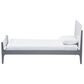 Baxton Studio Nereida Twin Platform Bed in White/Grey, , large