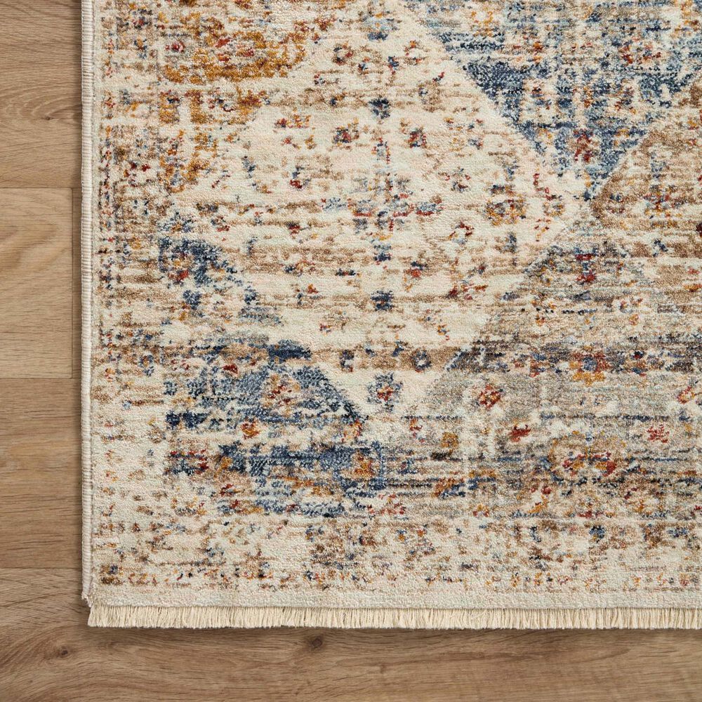 Loloi II Sorrento 5&#39;3&quot; x 7&#39;6&quot; Ivory and Multicolor Area Rug, , large