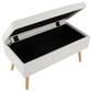 Lumisource Storage Bench with Cream Cushion in Natural, , large