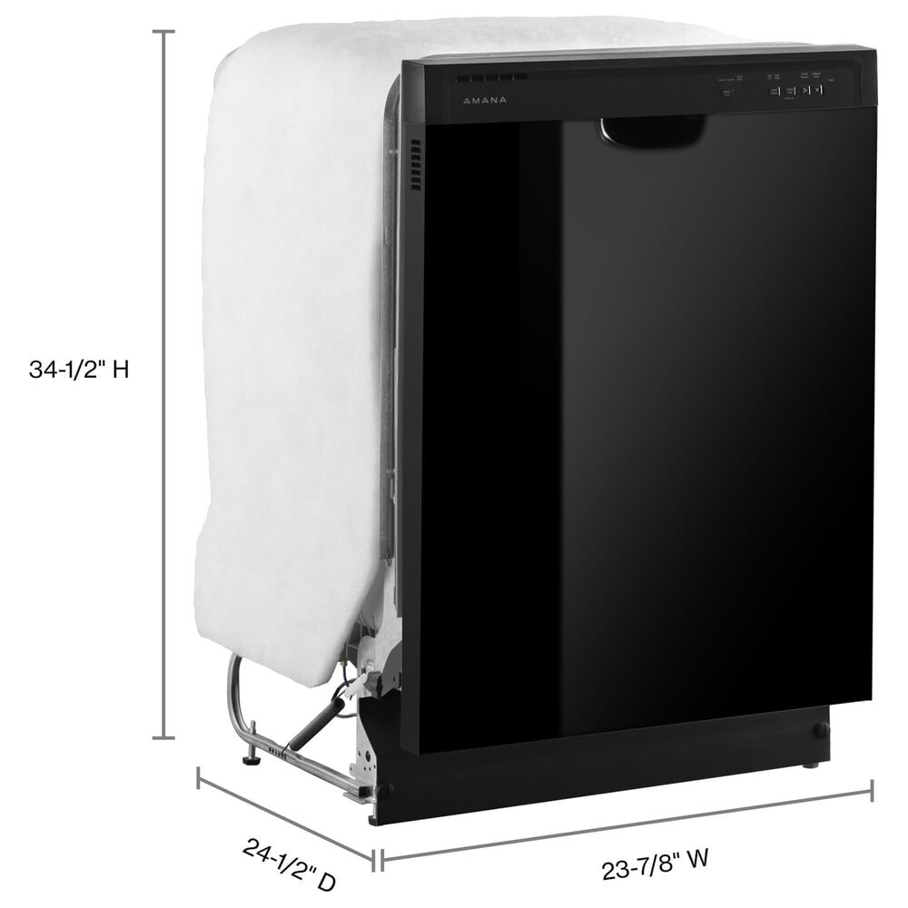 Amana 24&quot; Built-In Dishwasher with Midnight Interior in Black, , large
