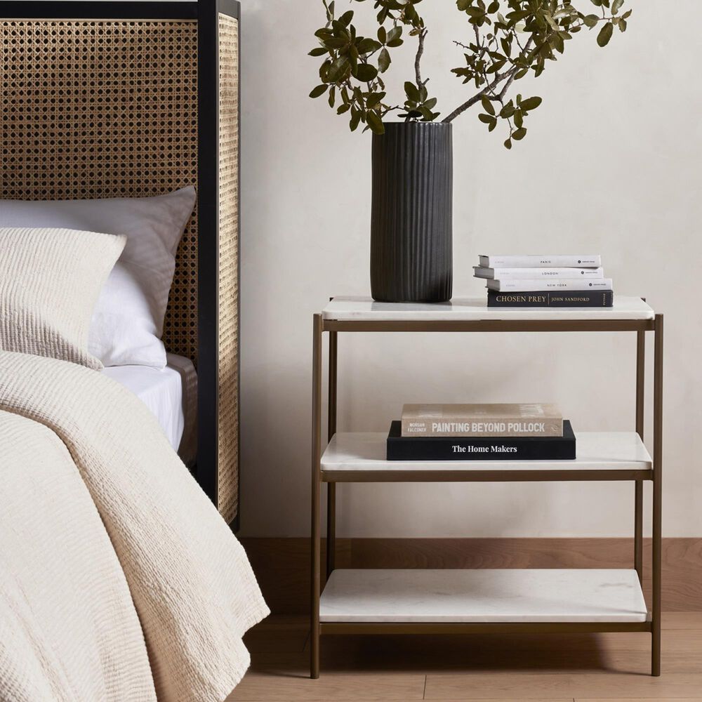 Four Hands Felix Nightstand Frame in Antique Brass, , large