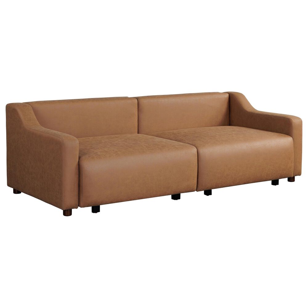 Lifestyle Solutions Glenmont Convertible Sofa in Brown, , large
