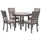 Ashley Wrenning 5-Piece Round Dining Set in Light Gray, , large