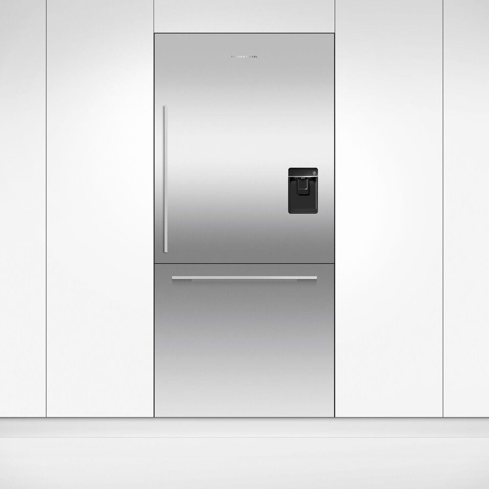 Fisher &amp; Paykel 36&quot; Integrated Bottom Mount Single Door Panel with 84&quot; High in Stainless Steel, , large