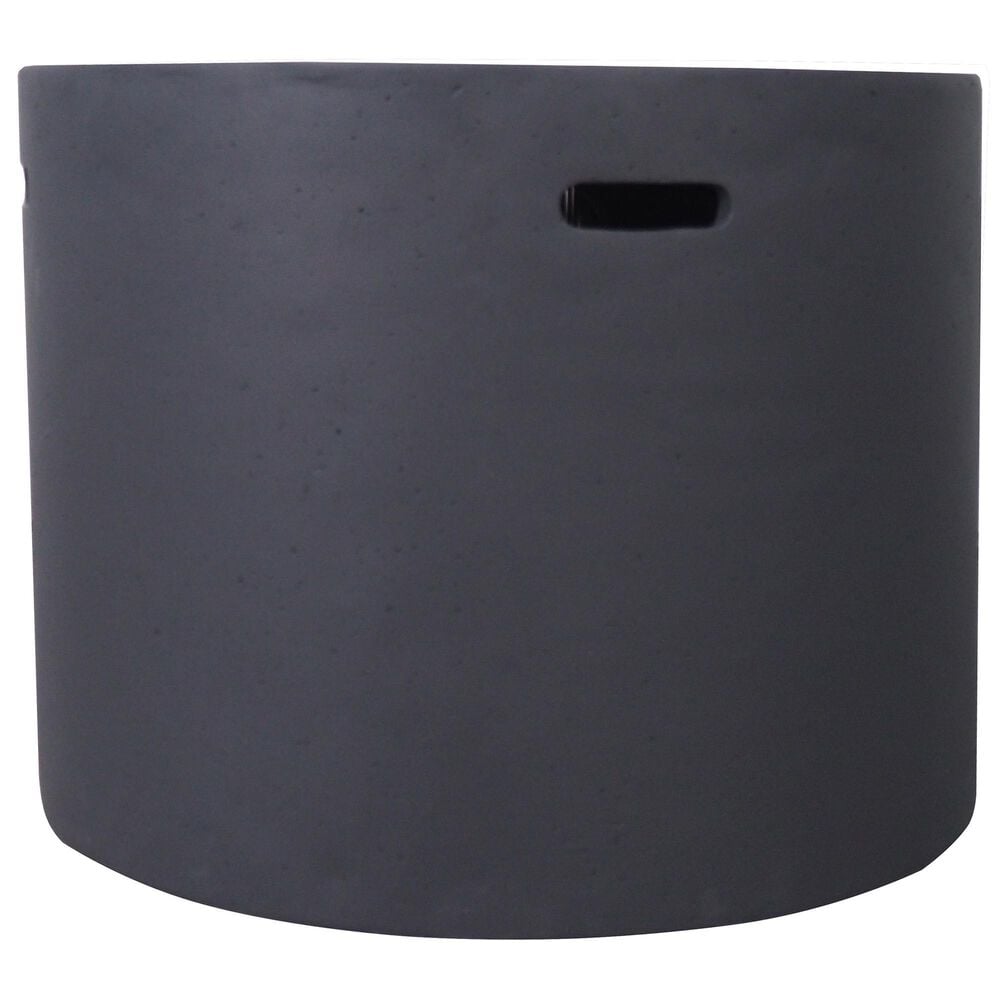 Hearth and Haven 31&quot; Round MgO Concrete Fire Pit in Dark Grey, , large
