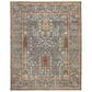 Feizy Carrington Blue and Rust 5"6" x 8"6" Area Rug, , large