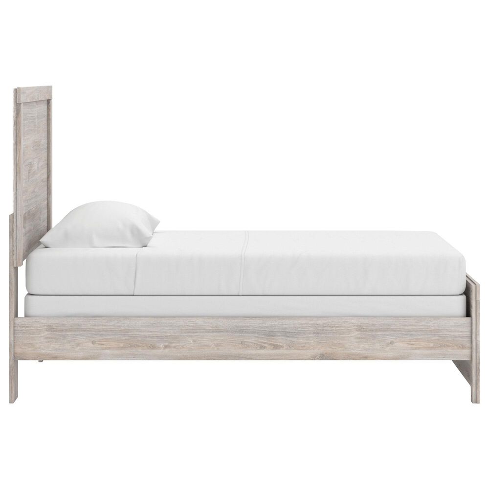 Ashley Broachmyn Twin Bed with Nightstand in Light Gray, , large