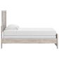 Ashley Broachmyn Twin Bed with Nightstand in Light Gray, , large