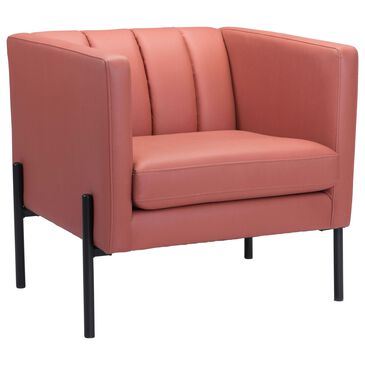 Zuo Modern Jess Accent Chair in Rust and Black, , large