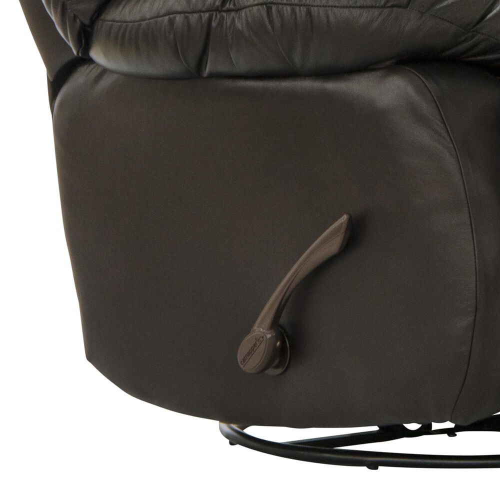 Hartsfield Pendleton Swivel Glider Recliner in Chocolate, , large