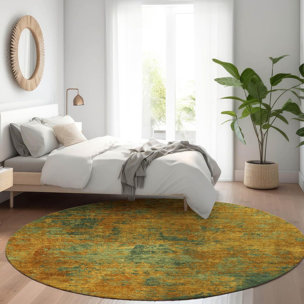 Dalyn Rug Company Kochi KC2 Copper 8&#39; Round Area Rug, , large