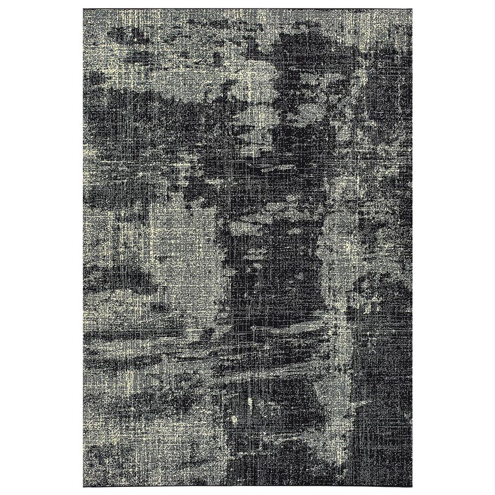 Oriental Weavers Luna 1805K 9"10" x 10"10" Black and Ivory Area Rug, , large