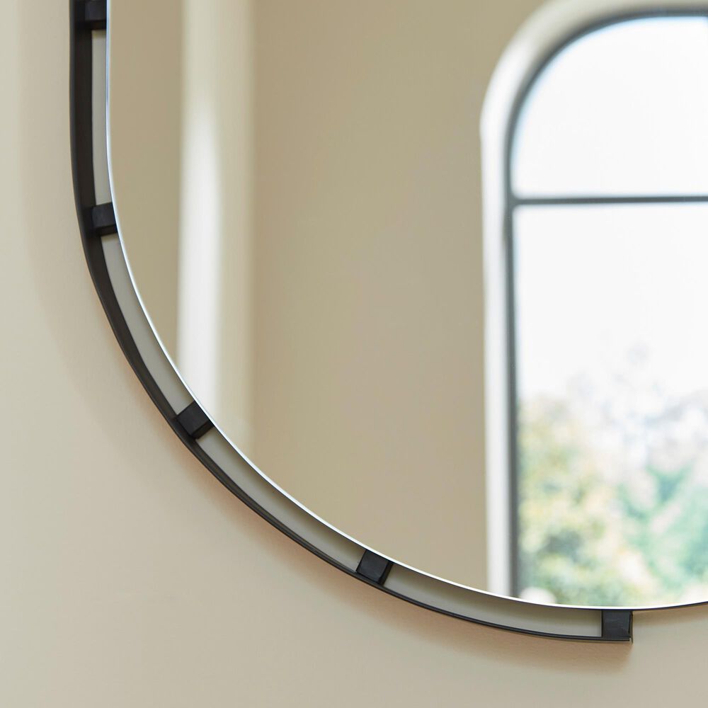 Ashley Valkings Accent Wall Mirror in Black, , large