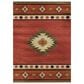 Dalyn Rug Company Phoenix 2"3" x 7"6" Paprika Indoor/Outdoor Runner, , large