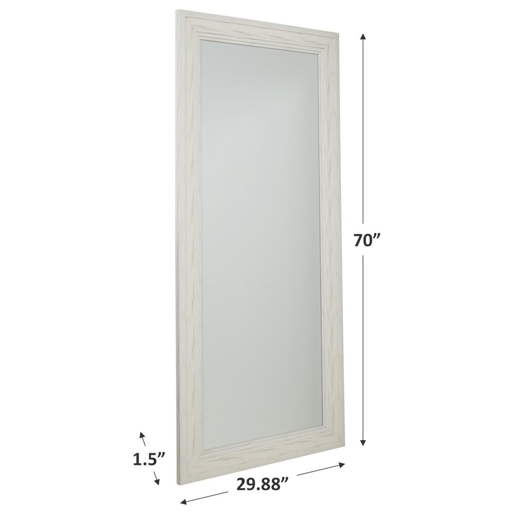 Ashley Jacee Floor Mirror in Antique White, , large