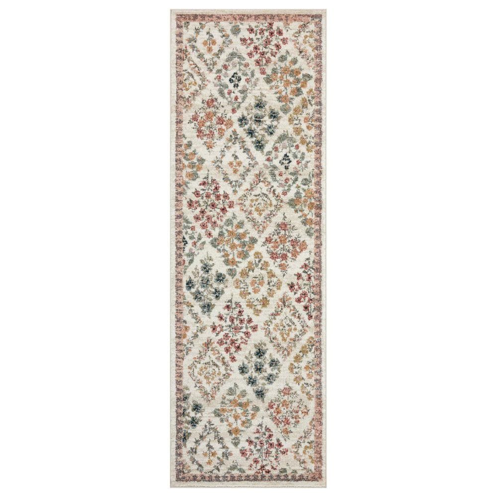 Rifle Paper Co. x Loloi Laurel Parquet 2"8" x 8" Cream Runner, , large