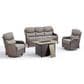 Sunwell Garden 4-Piece Firepit Set in Gray, , large