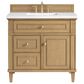 James Martin Vanities Lorelai 36" Single Vanity in Light Natural Oak with 3 cm White Zeus Quartz Top, , large