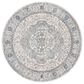 Safavieh Oregon 6"7" Round Ivory and Grey Area Rug, , large