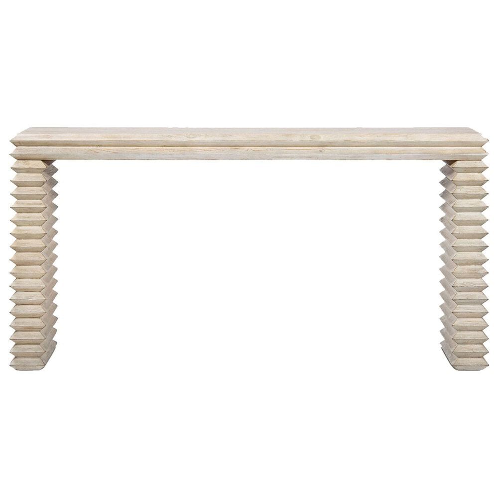 Jennifer Taylor Home Veda Console Table in Whitewashed Natural, , large