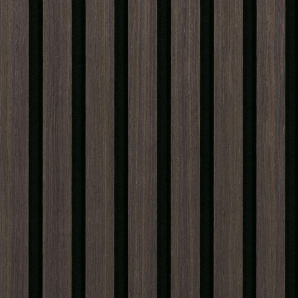 MS International Acoustic Wood Slat Espresso 24" x 48" Wall Panels, , large