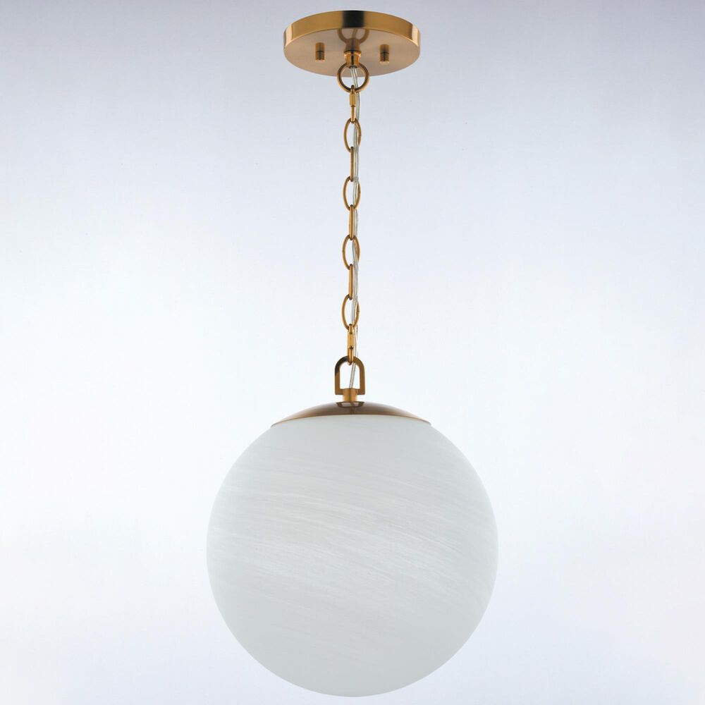 Vaxcel Lighting Monticello 1-Light Globe Pendant in Muted Brass, , large