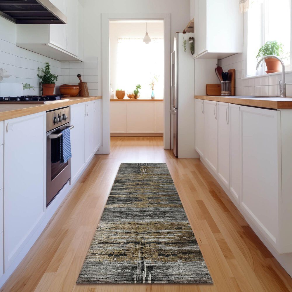 37B Trevi TV14 2&#39;3&quot; x 7&#39;6&quot; Gray Runner, , large