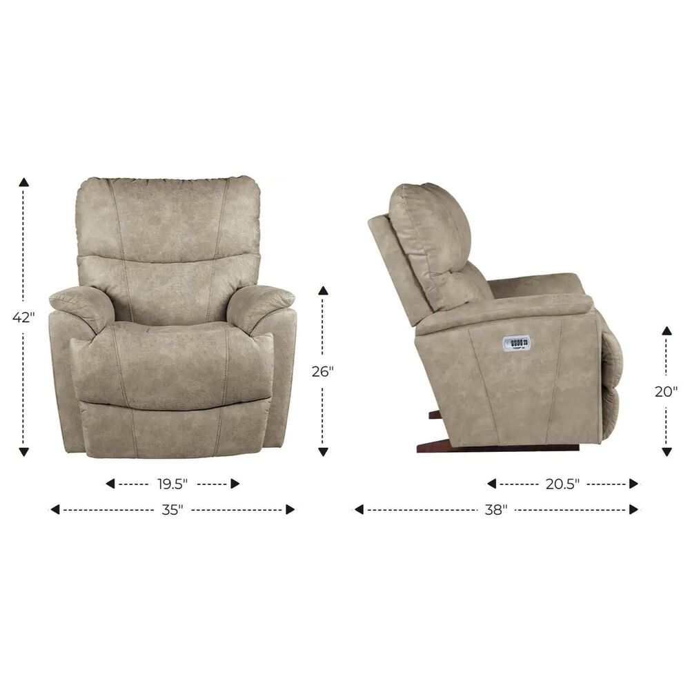 La-Z-Boy Trouper Power Rocking Recliner with Headrest and Lumbar in Northwest, , large