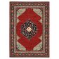 Oriental Weavers Lilihan Medallion 5503M 2"6" x 12" Red and Blue Runner, , large