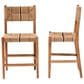 Baxton Studio Prita Counter Stool in Brown and Natural (Set of 2), , large